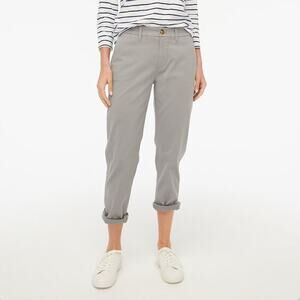 J. Crew Factory Straight Leg Pants in Light Gray